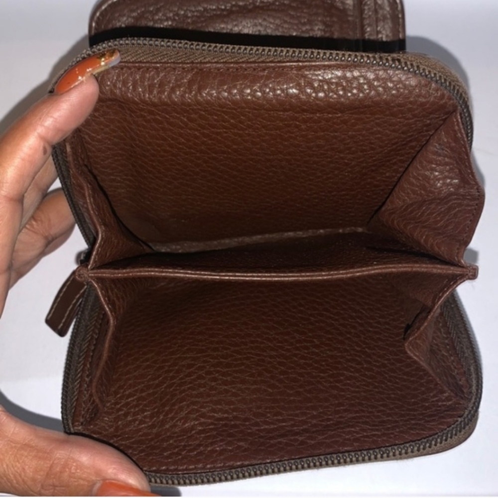 Prada Vintage Milano Brown Leather Zip Around Wallet (EUC) - Picture 3 of 10